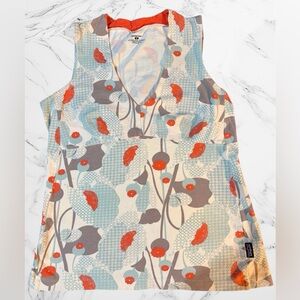 Patagonia Women’s Floral V-Neck Tank Top Birch White Size M